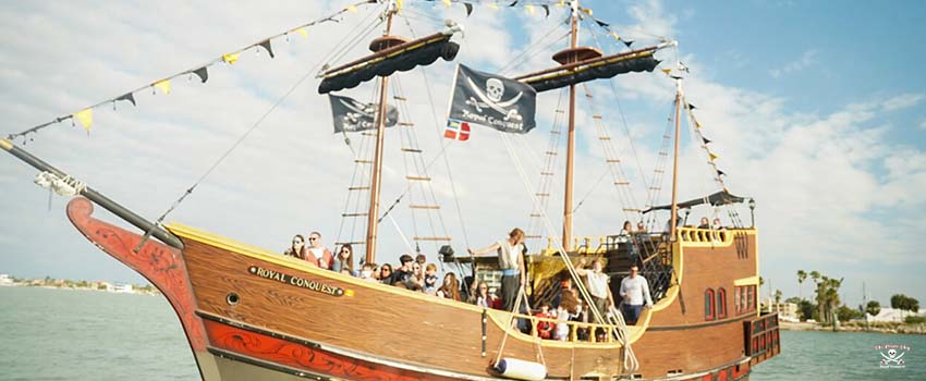 SST-People going on a tour on a pirate ship