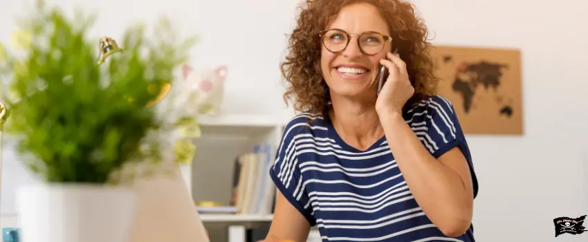 SST-Woman Making a Reservation Through a Call