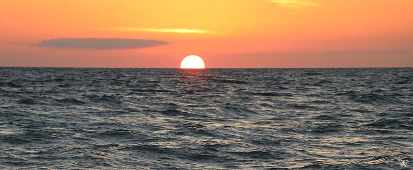 Sunset on the beaches at John`s pass Florida
